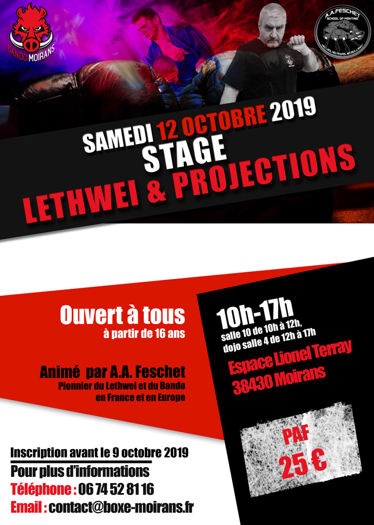Affiche stage lethwei et projections